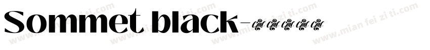 Sommet black字体转换